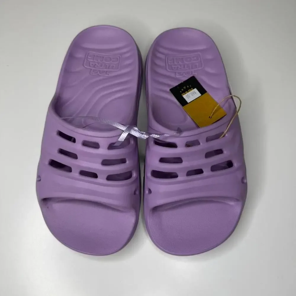 Teva Ultra Comf Apretrail Slides Lavender Purple Recovery Sandals Women’s NWT